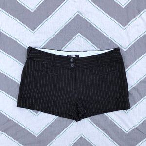 Bobby J Short Shorts Black Pinstripe